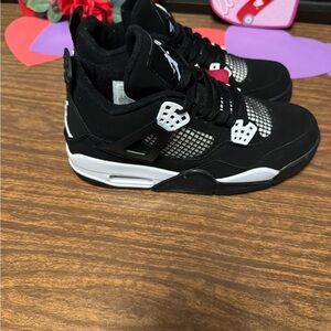 Jordan Black and White Sneakers